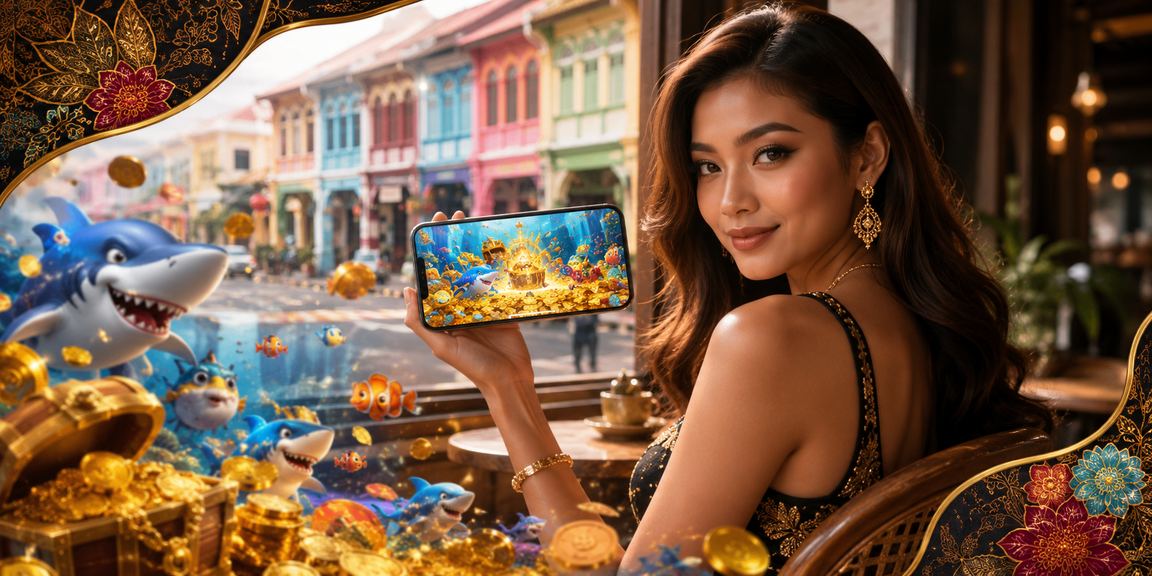 Permainan memancing batik Pulau Pinang di telefon mudah alih